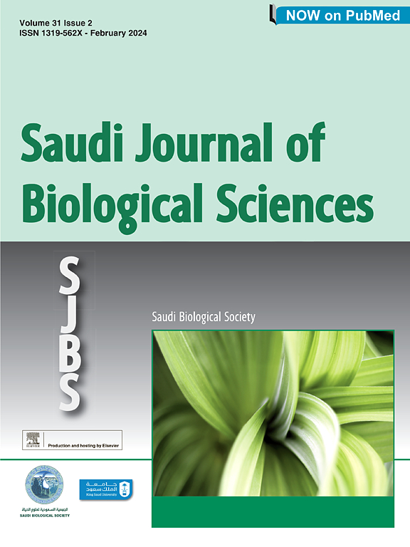 Go to journal home page - Saudi Journal of Biological Sciences